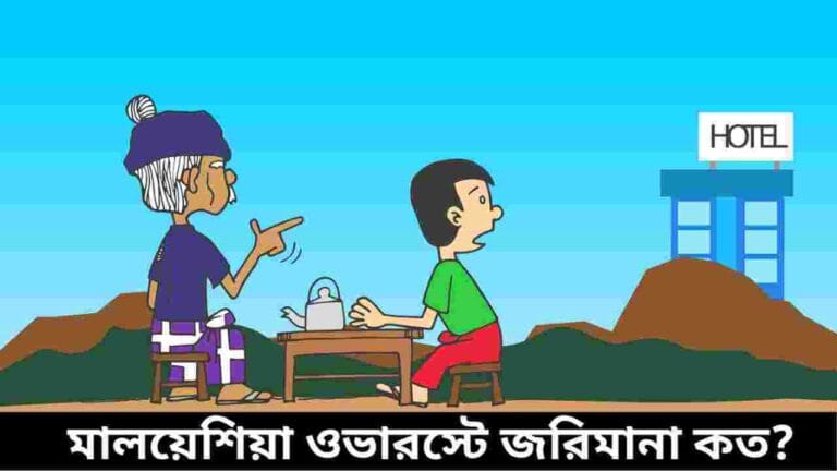 মালয়েশিয়ায় ওভারস্টে জরিমানা